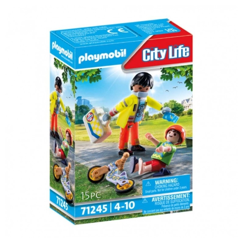 Playmobil Διασωστης Και Παιδακι (71245)