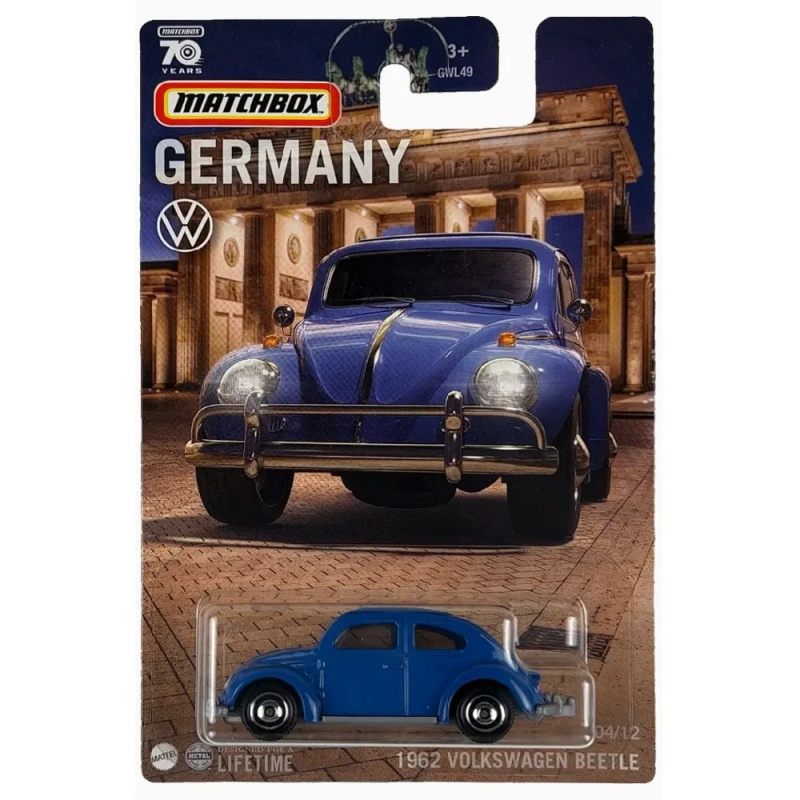 Mattel Αυτοκινητάκι Matchbox Γερμανικά Μοντέλα - 3 Σχέδια (GWL49)