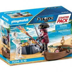 Playmobil Starter Pack Πειρατής Με Βαρκούλα Και Θησαυρό ( 71254 )