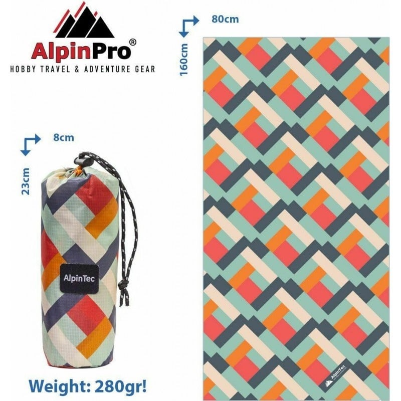 AlpinPro Dryfast Πετσέτα Θαλάσσης Norm I 80x160εκ. (BMS-XL-2)