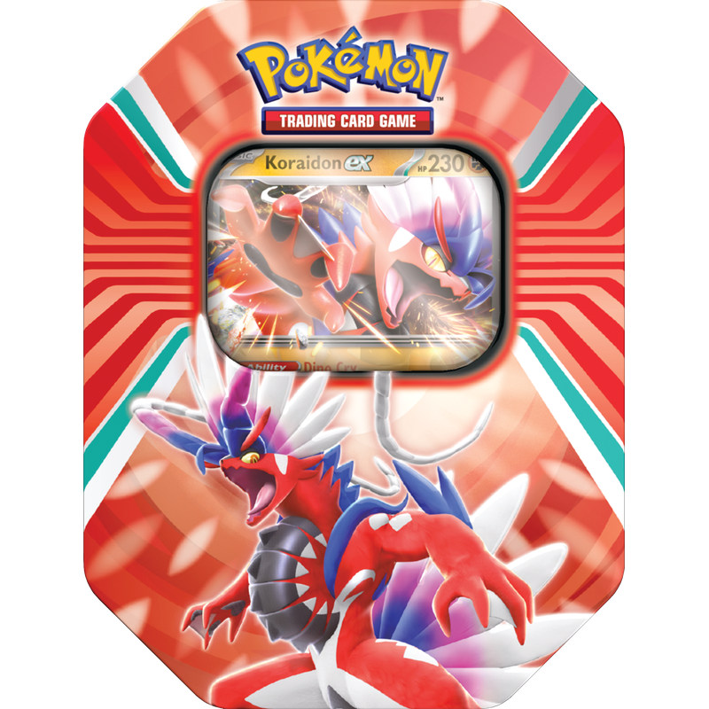 Pokemon Καρτες Pokemon Paldea Legends Ex Tin ( Miraidon Ex Or Koraidon Ex) 2 Σχέδια - 1 τμχ (POK852886)