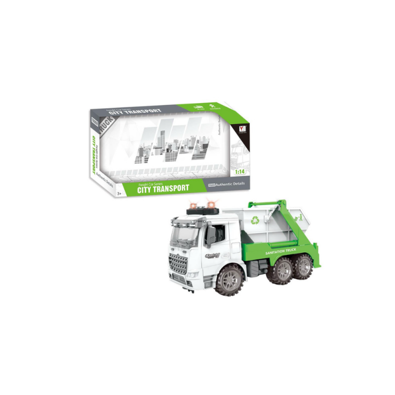 Φριξιον Φορτηγό Ανακύκλωσης Κάδος Για Μπάζα Με Φως Και Ήχο (JA108801)