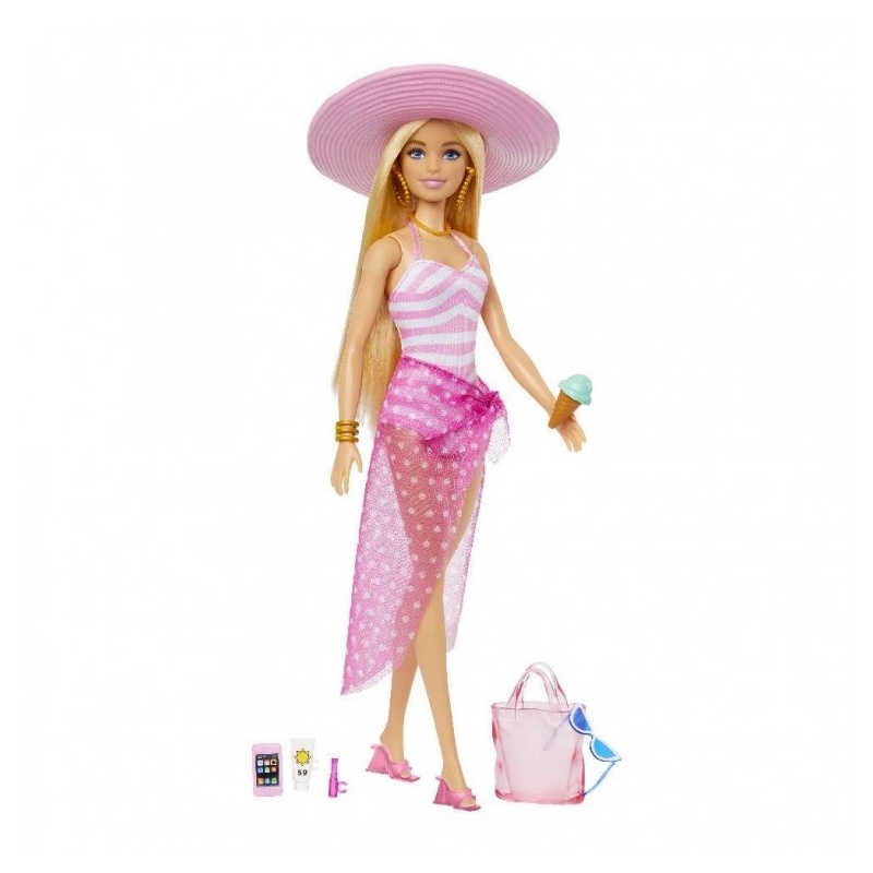 Barbie Beach Glam Με Αξεσουαρ (HPL73)