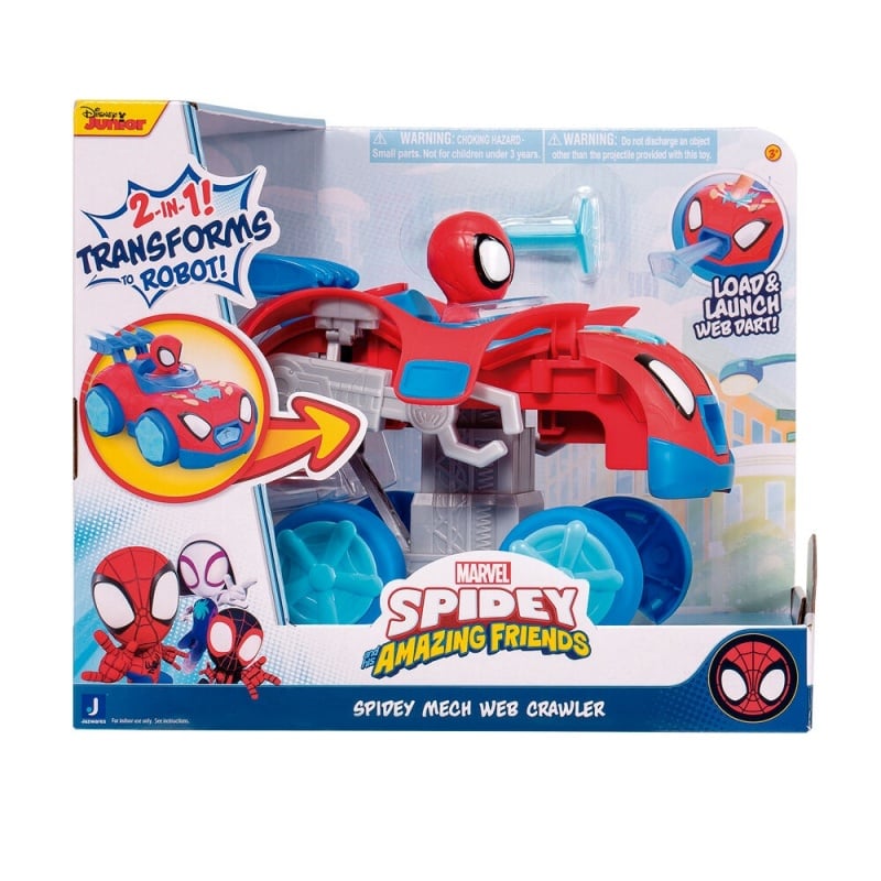 Spidey - Όχημα-Ρομπότ 20Cm Με Φιγούρα 2 Σε 1 (JWS00167) φωτογραφία
