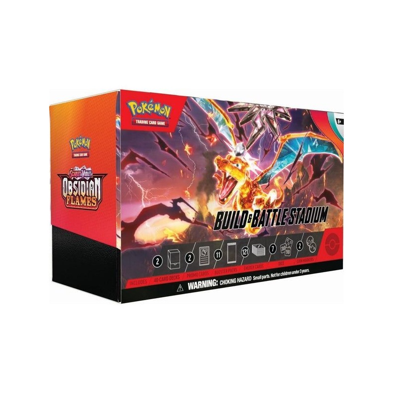 Pokemon Pokémon TCG: Scarlet & Violet Obsidian Flames Build & Battle Stadium Box (186-85397)