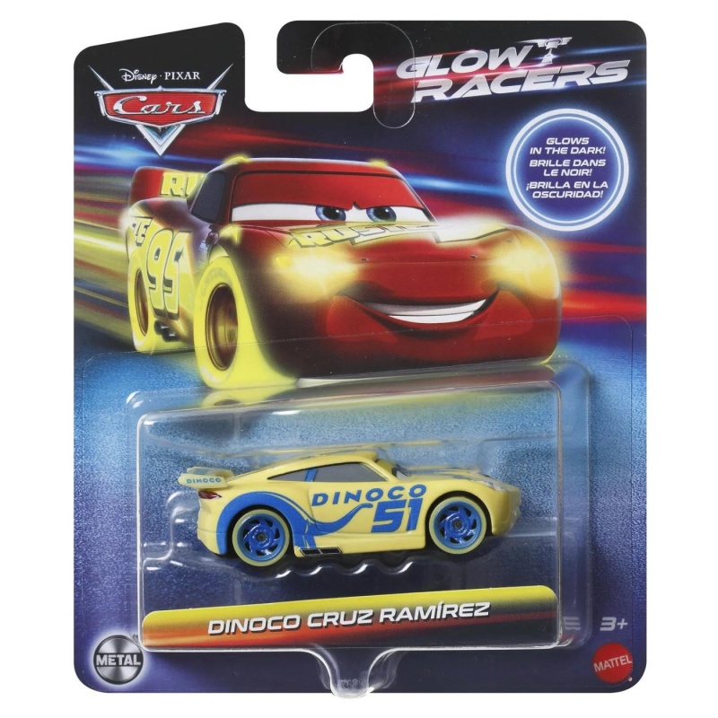 Mattel Disney Pixar Cars Glow Racers Αυτοκινητάκια (HPG76)