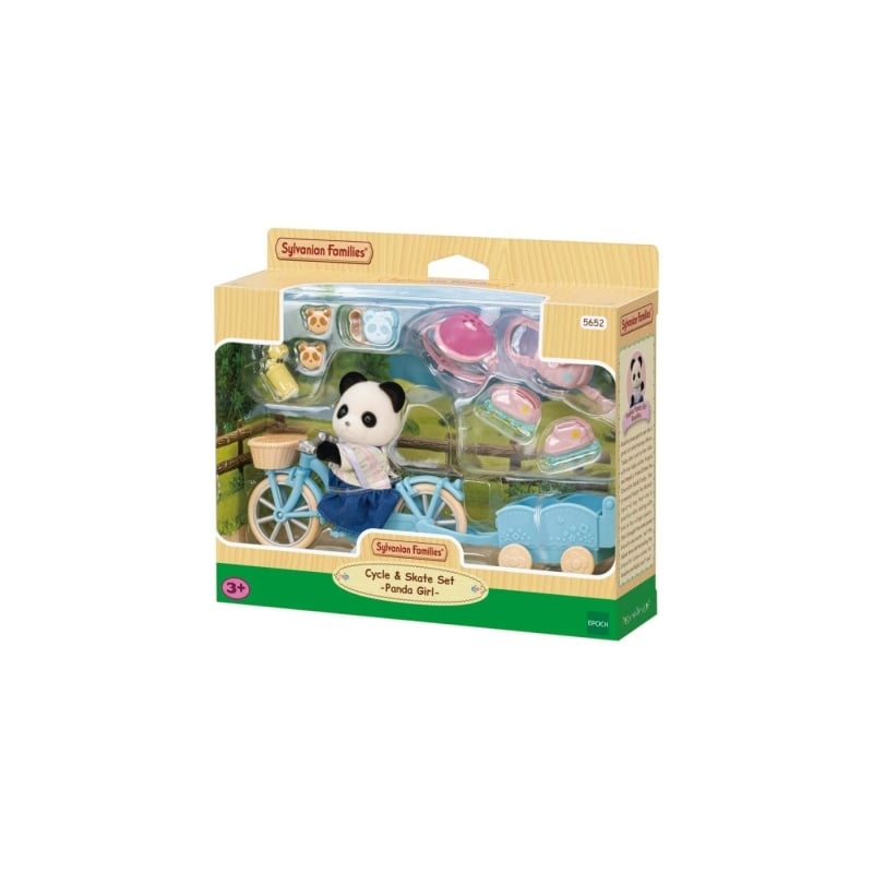 Epoch Sylvanian Families Σετ Ποδήλατο Και Καρότσα Κοριτσάκι Πάντα (5652)