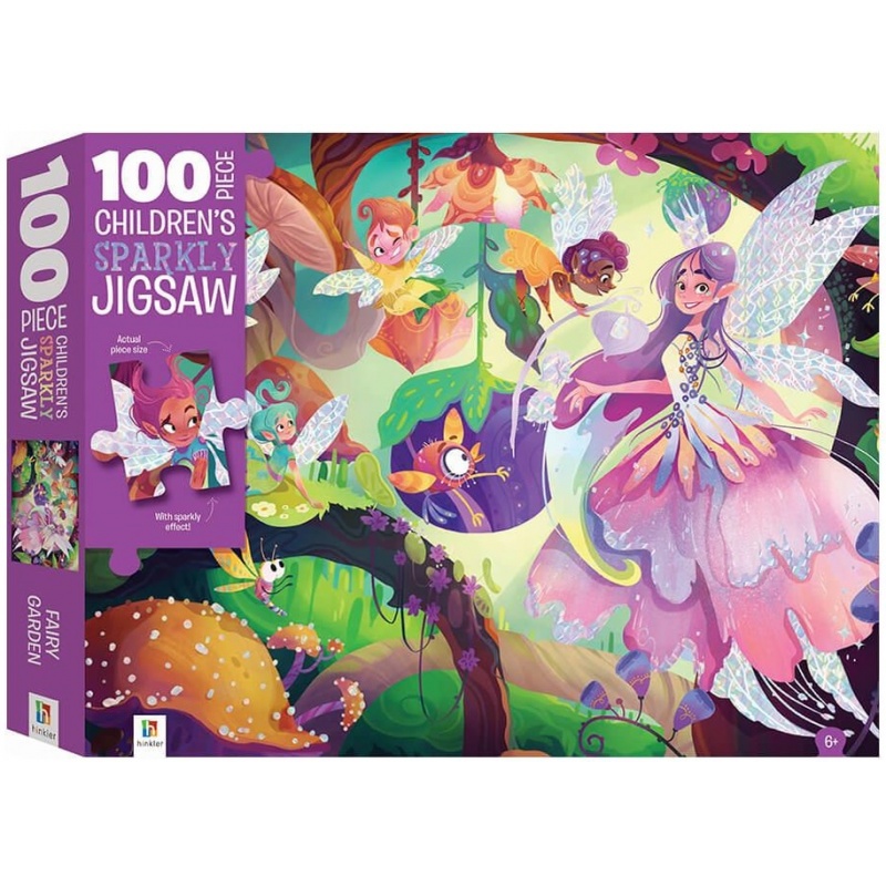 Hinkler Touch And Feel: Fairy Garden Holographic 100 Piece Jigsaw (TJ-2)
