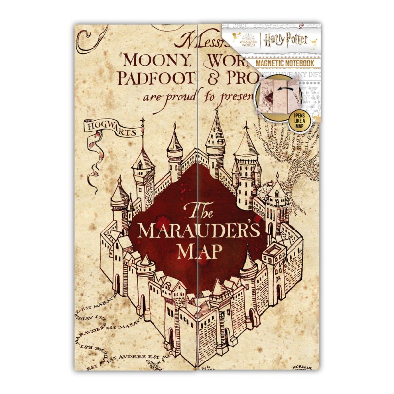 Blue Sky Studios Harry Potter Marauders Map A5 Notebook (HP713456)