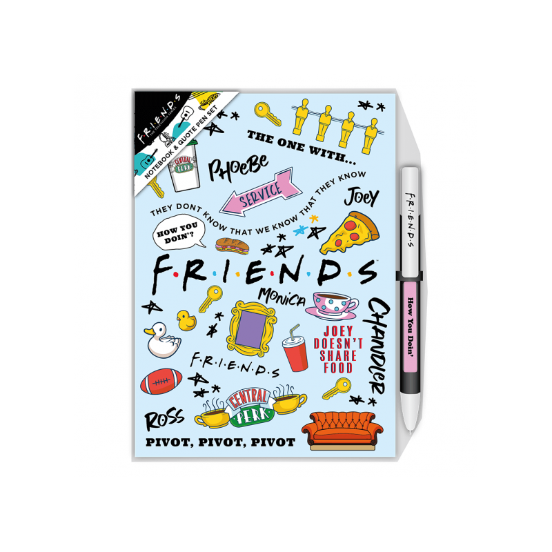 Blue Sky Studios Friends Notebook And Quote Pen Set - Blue Icon (FS149458)