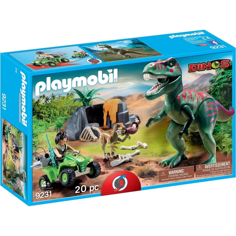 Playmobil Dino Εξερευνητης Με Γουρουνα Και T-Rex (71588)