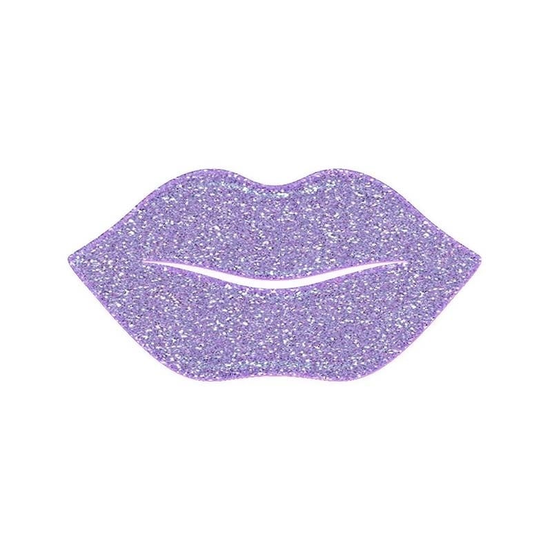 IDC Hydrogel Glitter Lip Patches Μάσκα Επίθεμα Χειλιών με Υδατικό τζελ & Γκλίτερ 1 pair 6gr Μωβ (M-56152) φωτογραφία