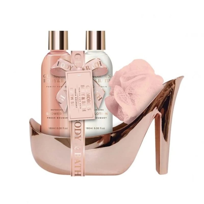 OEM Glamorous Body & Bath Σετ Δώρου Rose Shoe Fresh Bouquet (41-229)