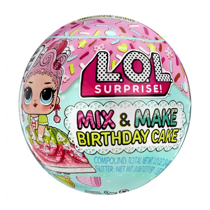 L.O.L. Surprise Mix & Make Birthday Cake ™ Κουκλα Διάφορα Σχέδια - 1 τμχ (593140EUC)