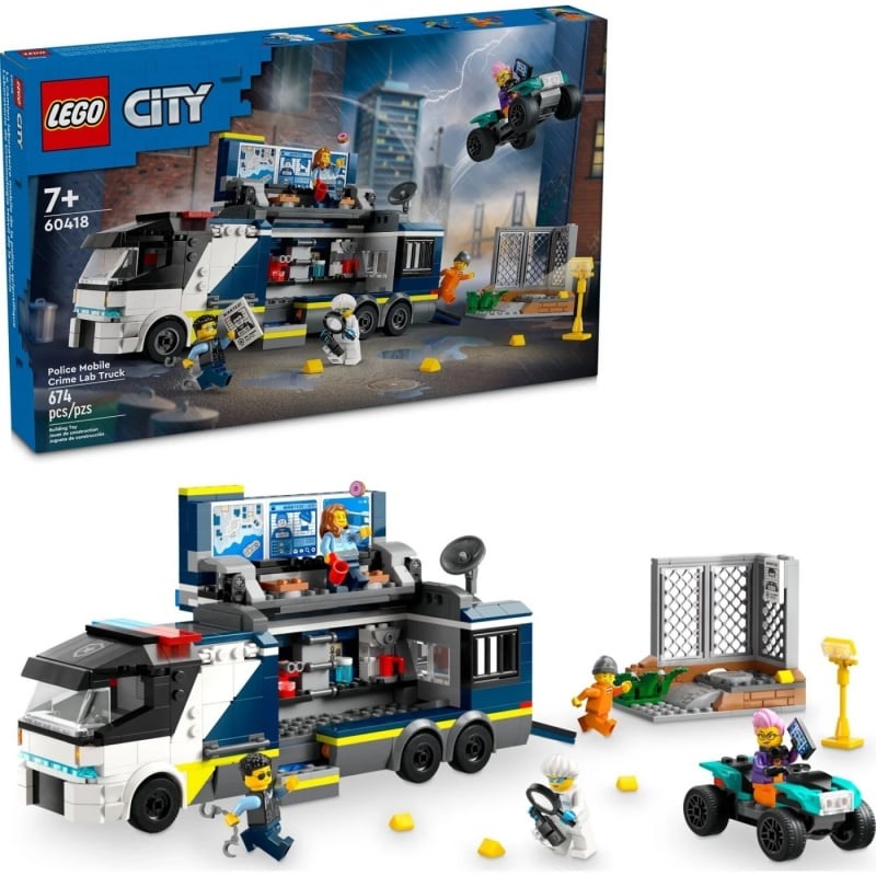 Lego City Αστυνομικό Φορτηγό Με Κινητό Εγκληματολογικό Εργαστήριο (60418) φωτογραφία
