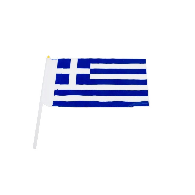 Ελληνικη Σημαια Με Πλαστικό Κονταράκι 40Χ25 εκ  (00126)