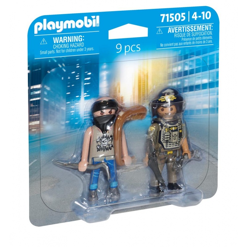 Playmobil Playmobil Duopack Κλεφτης Και Αστυνομος (71505)