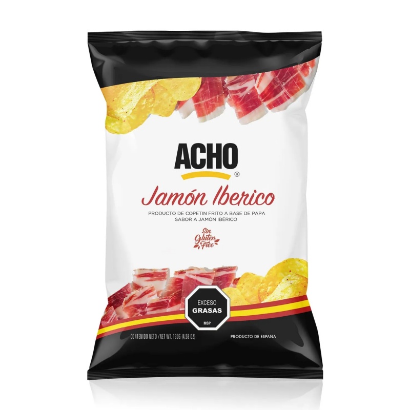 Acho Acho Πατατάκια Jamon Iberico 130gr (29-0004)