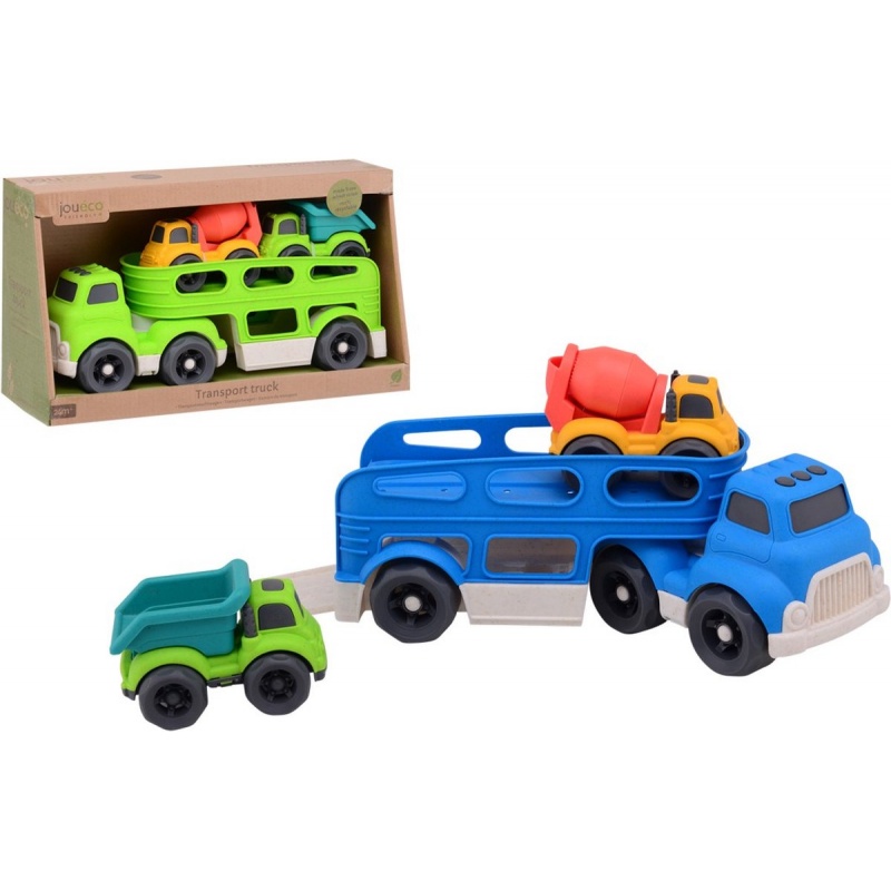 John Toy Joueco® Φορτηγο Με Αυτοκινητα Bioplastic 2 Χρώματα - 1 τμχ (80139)