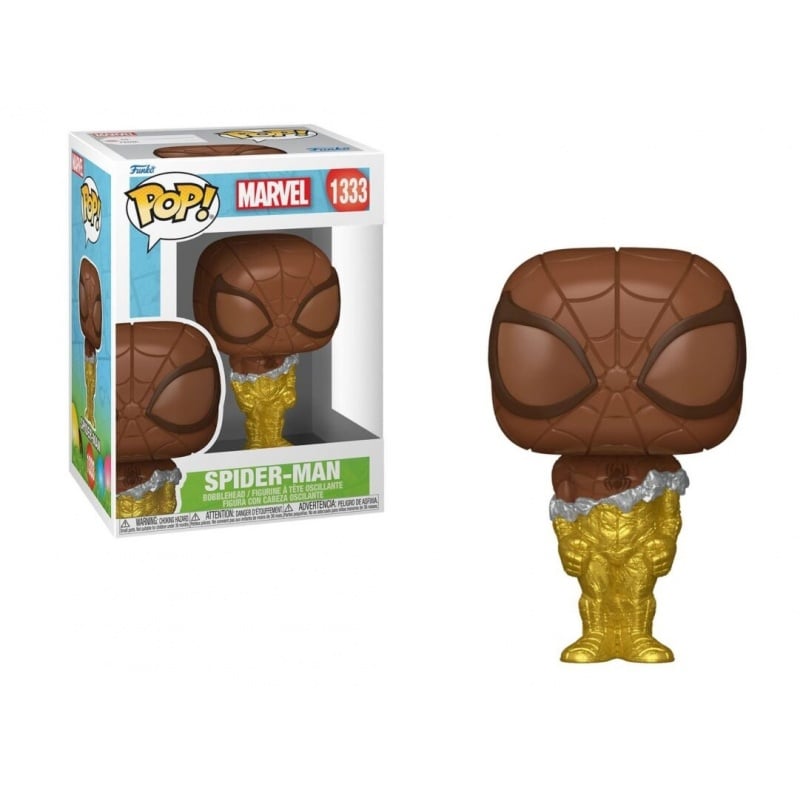 Funko Funko Pop! Marvel: Spider-Man (Easter Chocolate) 1333 Bobble-Head Vinyl Figure (77171)