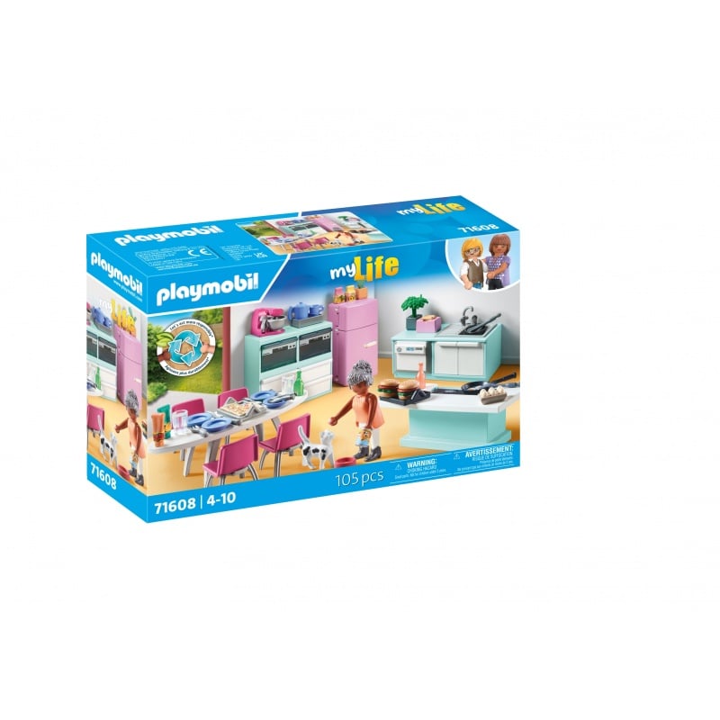 Playmobil Playmobil Μοντέρνα Κουζίνα Με Τραπεζαρία (71608)