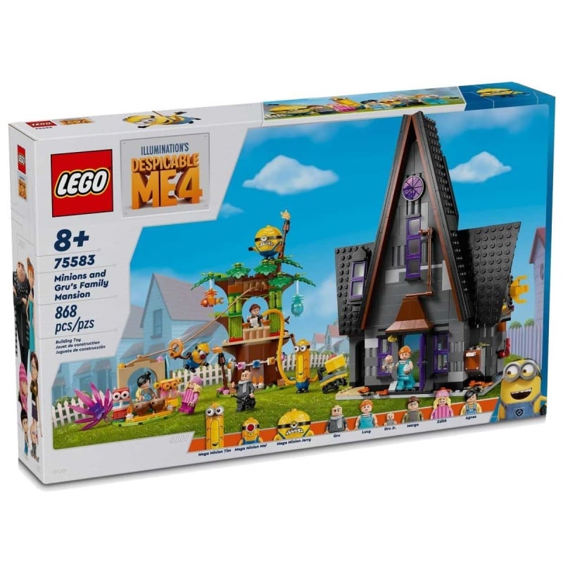 Lego Lego Minions And Gru's Family Mansion (75583)