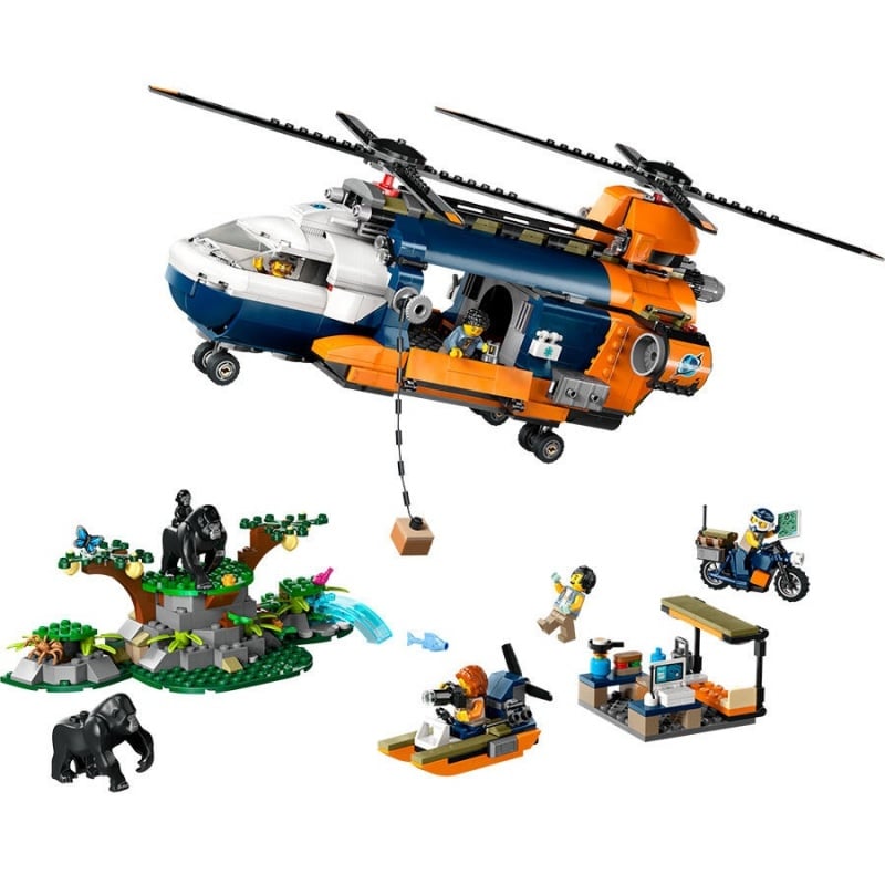Lego City Jungle Explorer Helicopter At Base Camp (60437) φωτογραφία