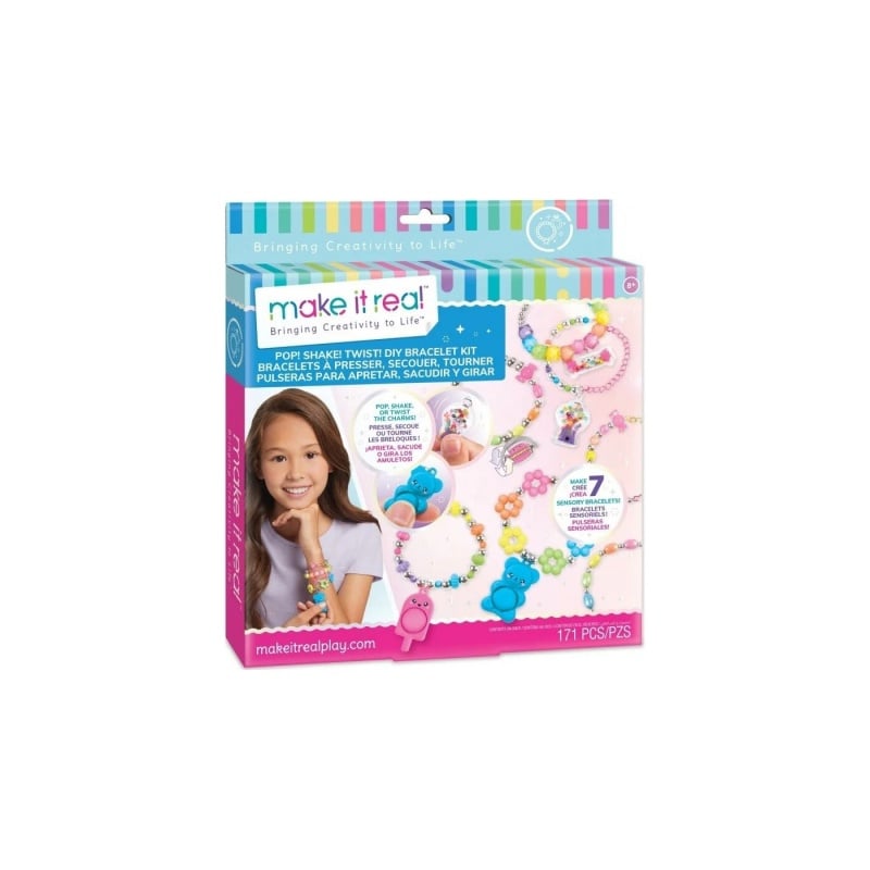 Make It Real Make It Real - Pop! Shake! Twist! DIY Bracelet Kit (1328)