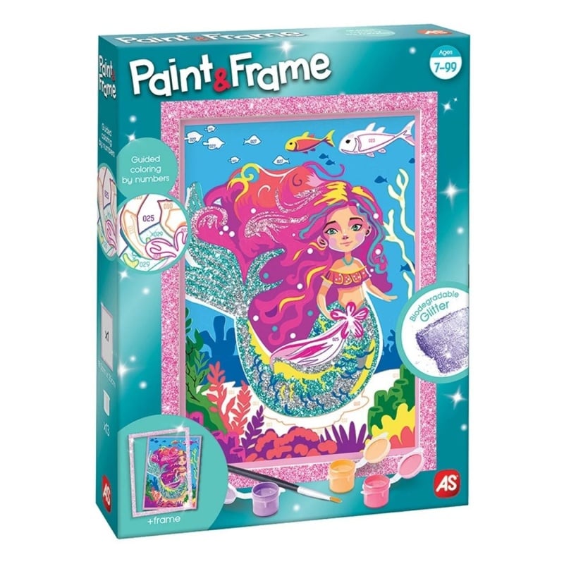 As Company Paint & Frame Ζωγραφίζω Με Αριθμούς Mythical Mermaid (1038-41018)