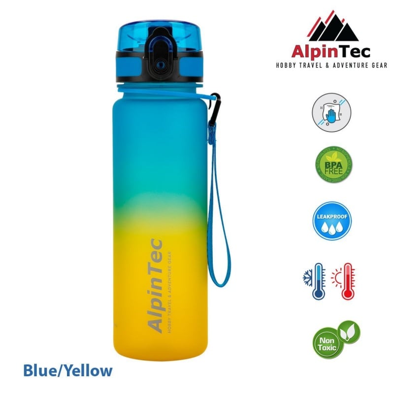 AlpinPro Παγούρι Alpintec Mood 500Ml Μπλε/Κίτρινο (G-500BEYW)