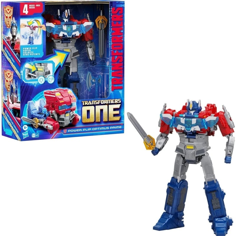 Hasbro Transformers One Movie Power Flip Optimus Prime (Orion Pax) (F9209)