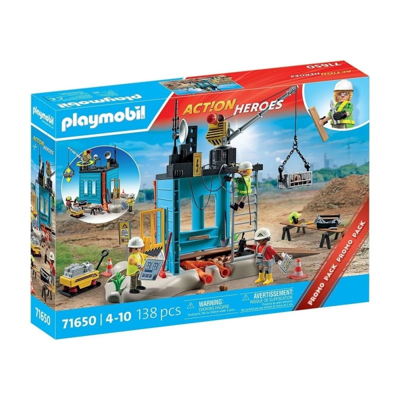 Playmobil Playmobil Action Heroes: Εργοτάξιο (71650)