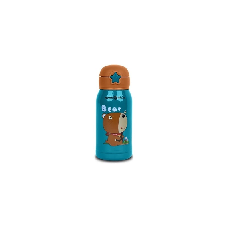 Nava Θερμός Μπουκάλι Ανοξείδωτο "We Care" Πετρόλ 500ml (10-001-002)