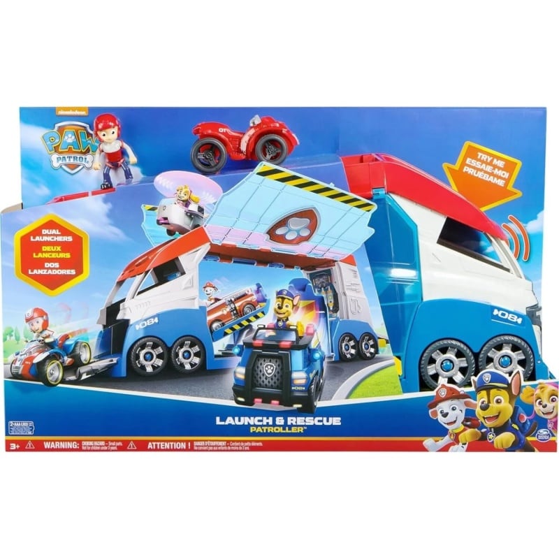 Spin Master Spin Master Paw Patrol New Paw Patroller Με Εκτοξευτές Οχημάτων, Φώτα Και Ήχους (6069338)