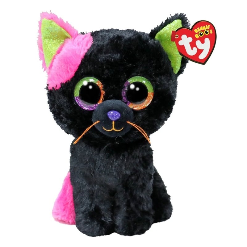 Ty Beanie Boos Λούτρινο TY Beanie Boos Licorice Χνουδωτή Γατούλα Μαύρη 15Εκ (1607-37350)