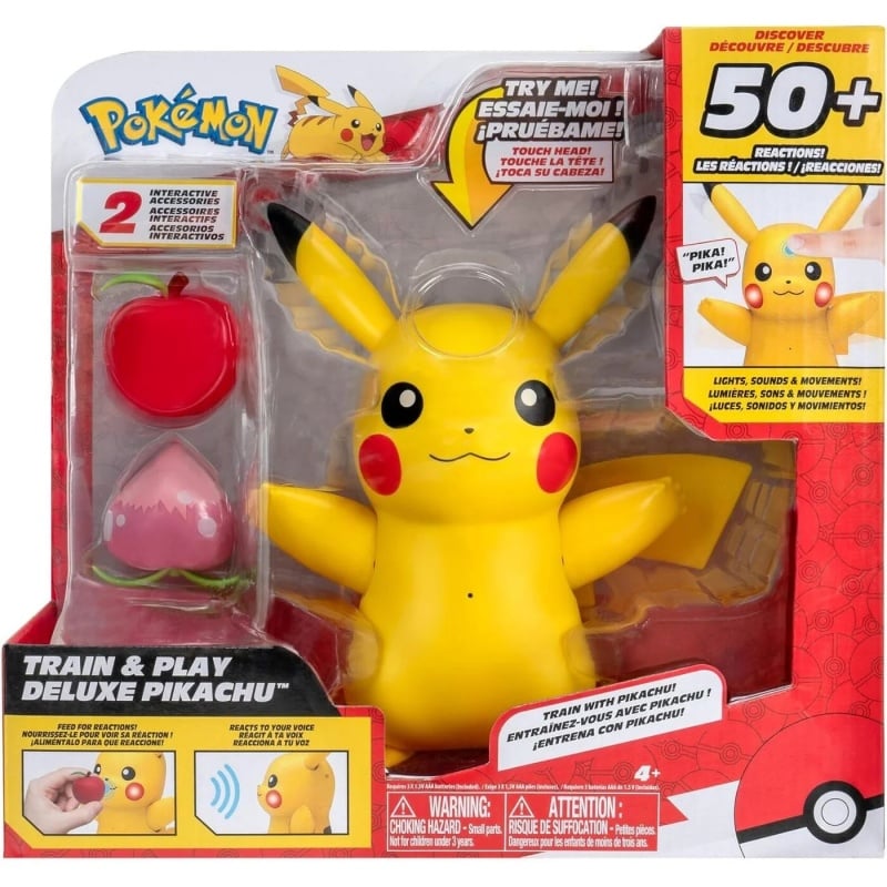 Pokemon Pokemon Train And Play Deluxe Pikachu Διαδραστική Φιγούρα Μάχης (JW003330)