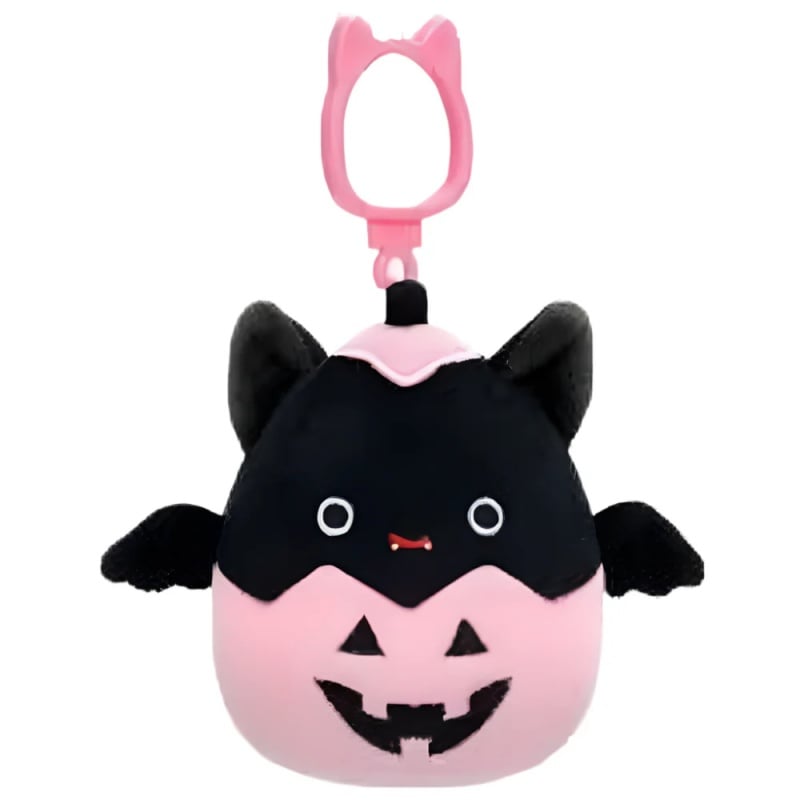Squishmallows Squishmallows Halloween Λούτρινα Μπρελόκ 9Cm Clip-On Emily The Bat Pumpkin (JWSQ0260-2)