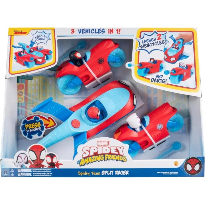Jazwares Spidey Όχημα 3 Σε 1 Ομάδα Αγώνων 22Εκ (JWS00346)