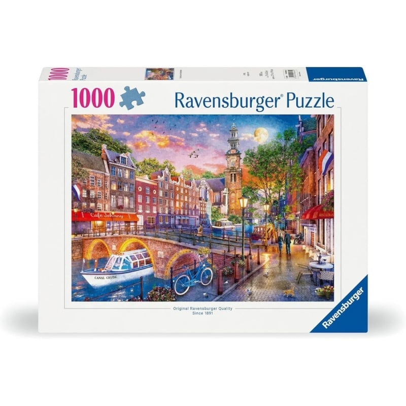 Ravensburger Παζλ Ravensburger 1000 Τεμ. Άμστερνταμ (12000884)