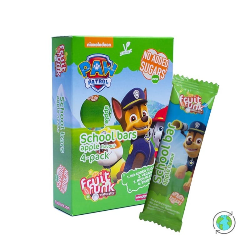 FruitFunk Paw Patrol School Bars Apple Flavor - Fruitfunk 4x20gr (8719189354478)