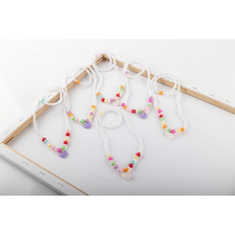 Azure Accessories Παιδικό Αξεσουάρ Σετ Κολιέ-Βραχιόλι Διάφορα Χρώματα - 1 τμχ (XA-0327)
