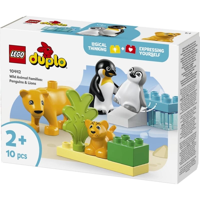 Lego Lego Duplo Οικογένειες Άγριων Ζώων: Πιγκουίνοι & Λιοντάρια (10442)
