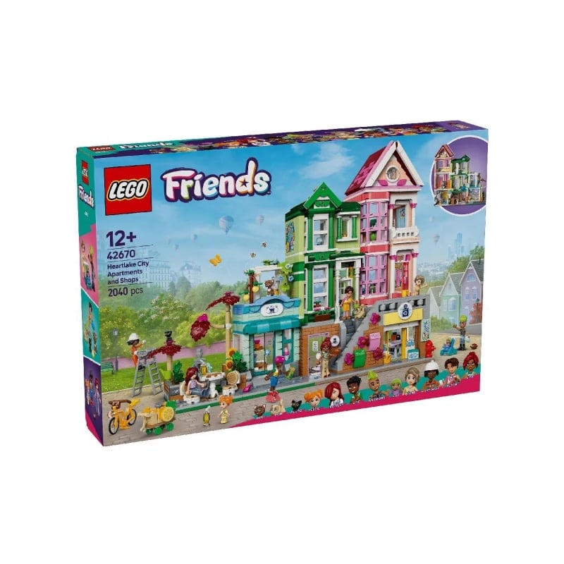 Lego Lego Friends Διαμερίσματα Και Καταστήματα Στη Χάρτλεϊκ Σίτυ (42670)