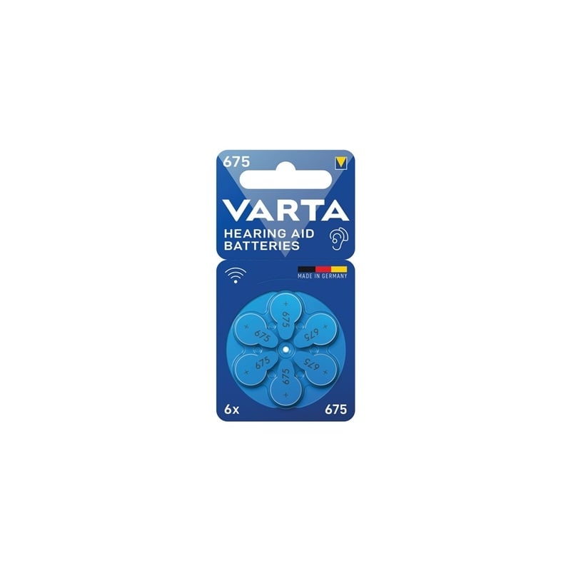 Varta Varta Μπαταρίες Ακουστικών Βαρηκοΐας 675 (127747)