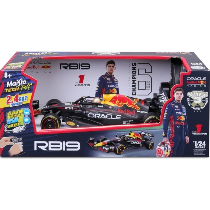 Star Toys Maisto Tech Τηλεκατευθυνόμενο R/C Formula 1 F1 Oracle Red Bull Racing RB19 Verstappen 1 Race Car (492358)