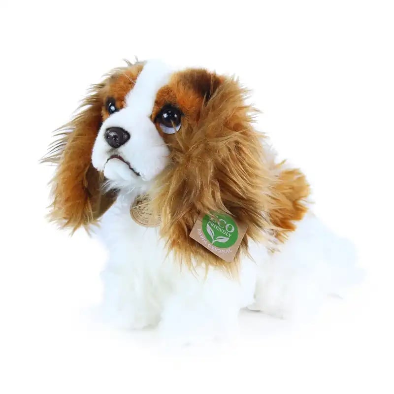 Rappa Rappa Λούτρινος Σκύλος King Charles Spaniel Καθιστό 25 Εκ. Eco-Friendly (RA-203044)