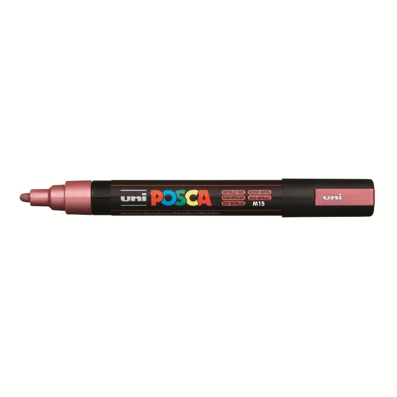 Posca Posca Μαρκαδόρος Μεσαίος Μεταλλικό Κόκκινο (PC-5M-ΜΕΤΑΛ-Κόκκινο)