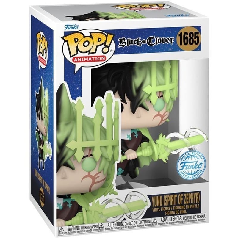 Funko Funko Pop! Animation: Black Clover - Yuno (Spirit Of Zephyr) (Special Edition) 1685 (094769)