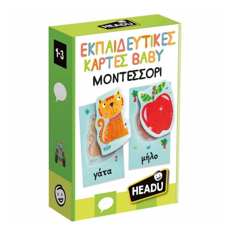 Enarxis Επιτραπέζιο Headu Εκπαιδευτικές Κάρτες Baby Μοντεσσόρι (50.55720)
