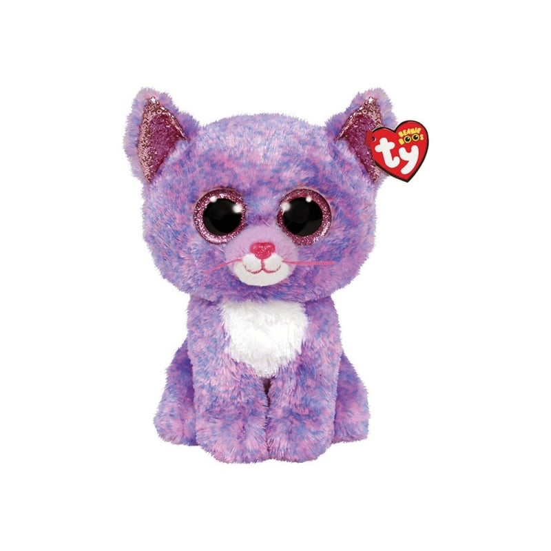 Ty Beanie Boos Λούτρινο Χνουδωτό Ty Beanie Boos Γατούλα Λιλά 23Εκ (1607-36486)